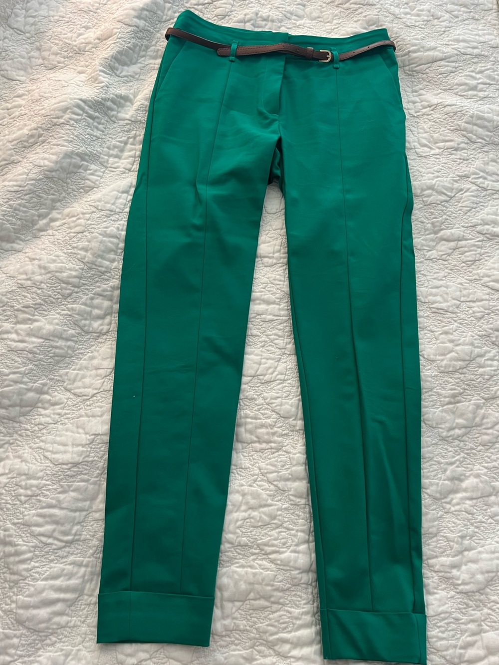 Alythea Emerald Green Woman's Tailored Dress Pants